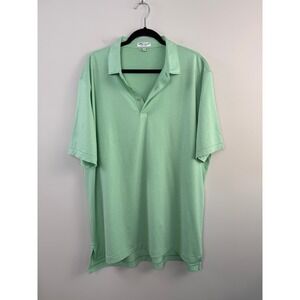 Peter Millar Summer Comfort Mens XL Polo Shirt Green Striped MS21EK12S
